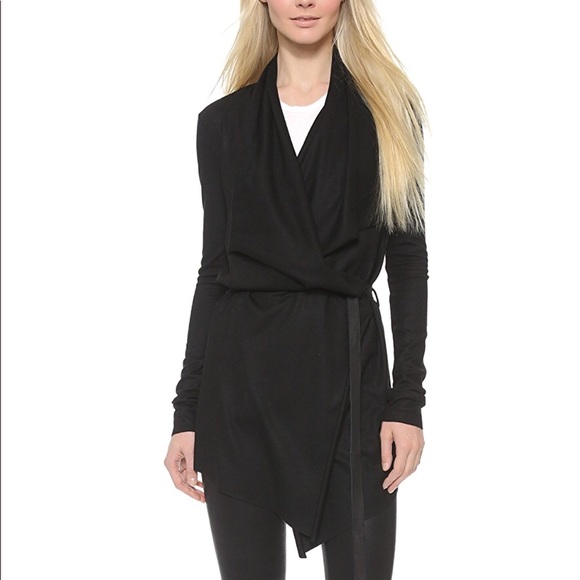 Helmut Lang wool drape cardigan